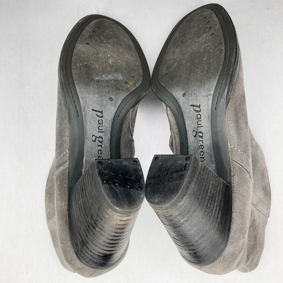 ✨HP✨Paul Green Delgado Gray Scoop Ankle Booties, 8 - Picture 7 of 8